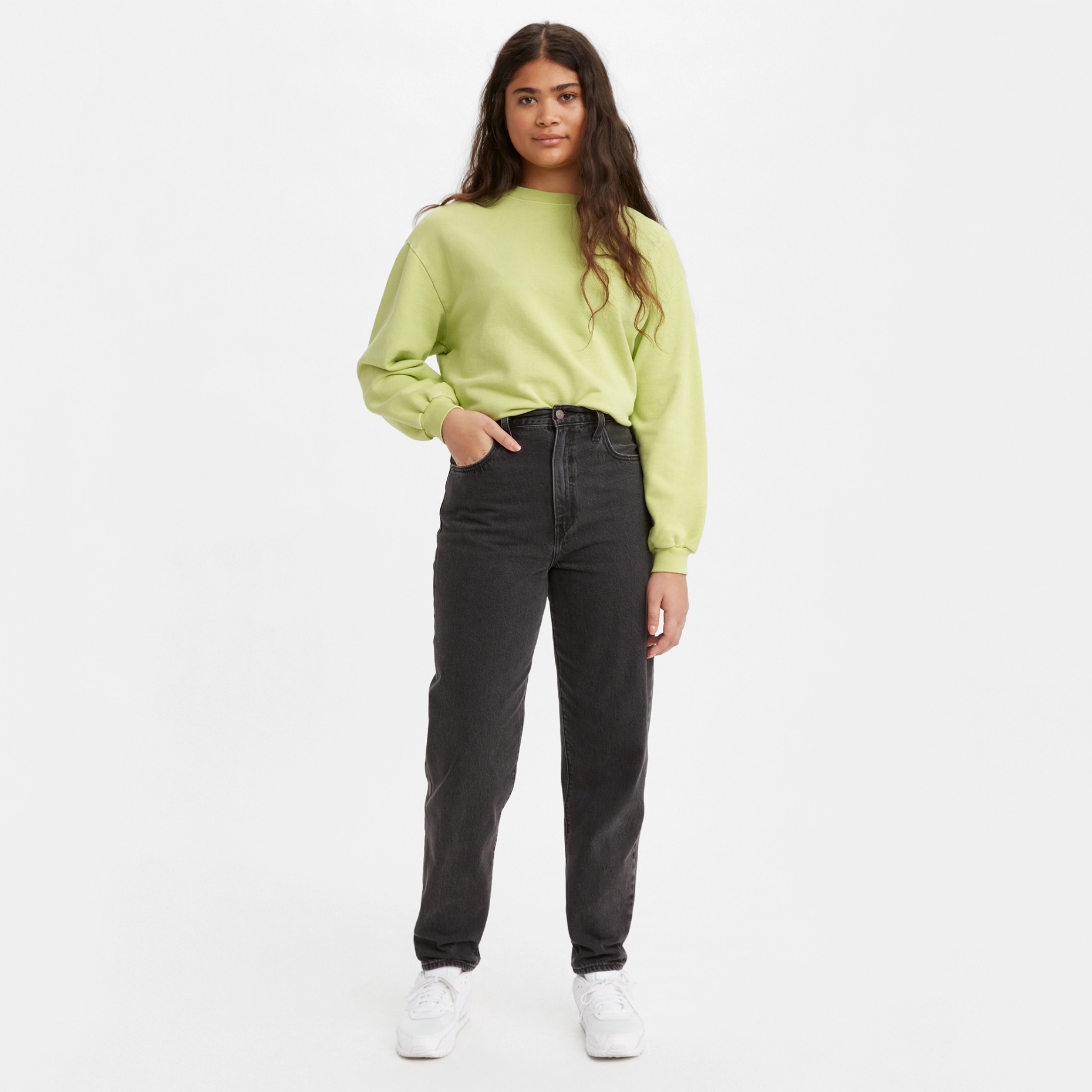 фото Джинсы женские levi's high loose taper lose control черный 23/27