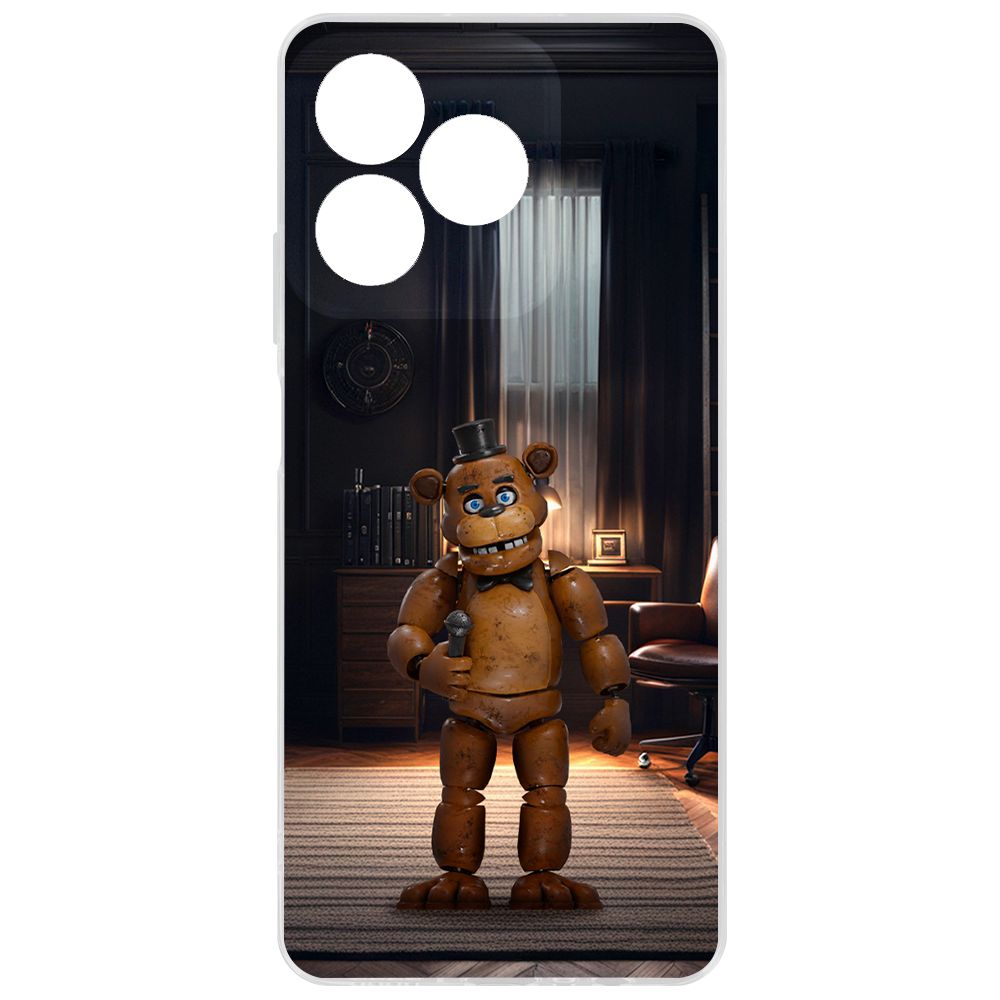 Чехол-накладка Krutoff Clear Case ФНАФ - Медведь Фредди для Realme C53, Прозрачный
Чехол-накладка Krutoff Clear Case ФНАФ - Медведь Фредди для Realme C53, Прозрачный