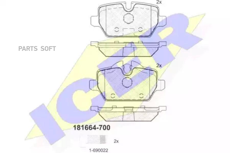Колодки Задние Bmw E81/Е82/E87/E90/Е91/Е92/Е93/F20 Mini R60/R61 Icer 181664-700 Icer арт.
Колодки Задние Bmw E81/Е82/E87/E90/Е91/Е92/Е93/F20 Mini R60/R61 Icer 181664-700 Icer арт.