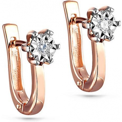 Серьги из красного золота с бриллиантом Kabarovsky 12-01123-1000, 12-01123-1000 
Серьги из красного золота с бриллиантом Kabarovsky 12-01123-1000, 12-01123-1000