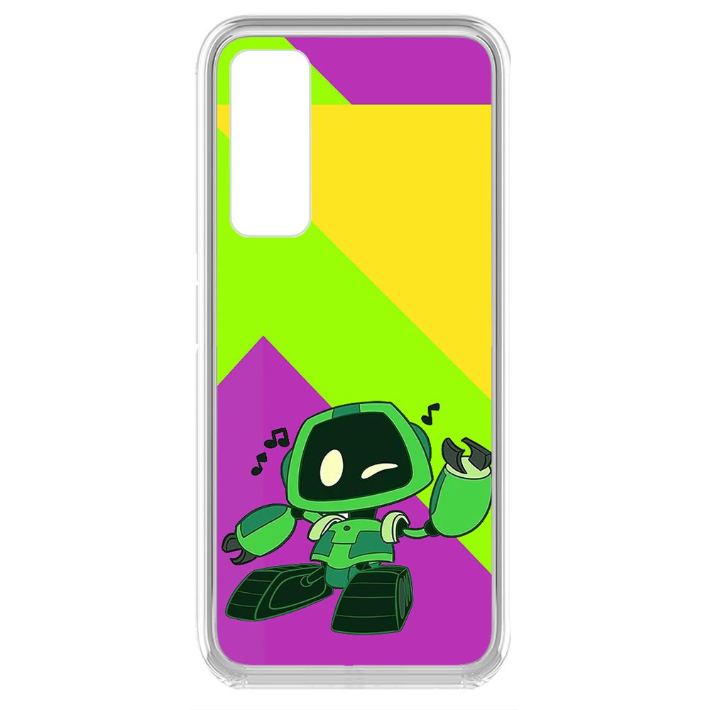 фото Чехол-накладка krutoff clear case хаги ваги - буги-бот для huawei p smart 2021