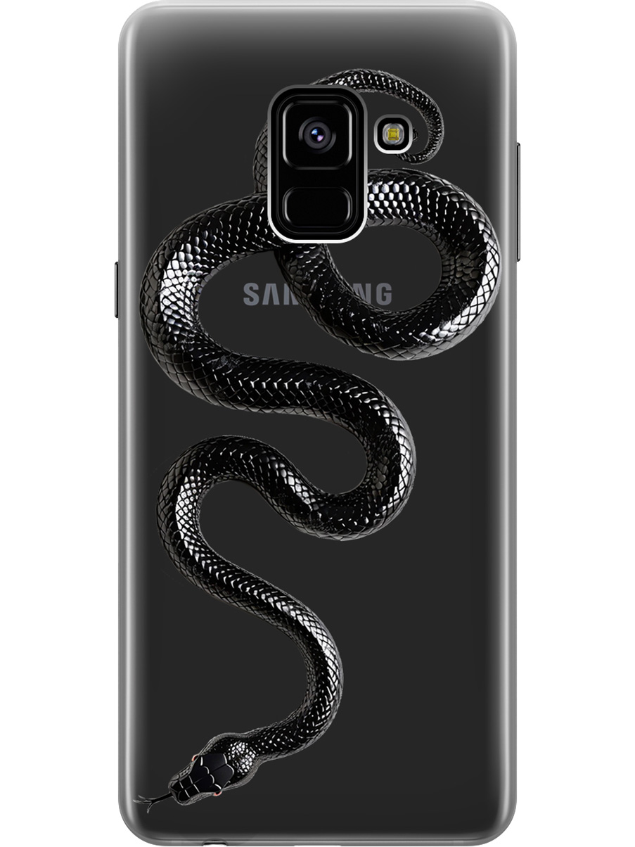 Силиконовый чехол на Samsung Galaxy A8 (2018) с принтом "Черная мамба", Прозрачный;черный, 716847513
Силиконовый чехол на Samsung Galaxy A8 (2018) с принтом "Черная мамба", Прозрачный;черный, 716847513
