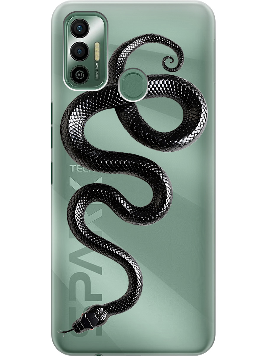 Силиконовый чехол на Tecno Spark 7 с принтом "Черная мамба", Прозрачный;черный, 741736113
Силиконовый чехол на Tecno Spark 7 с принтом "Черная мамба", Прозрачный;черный, 741736113