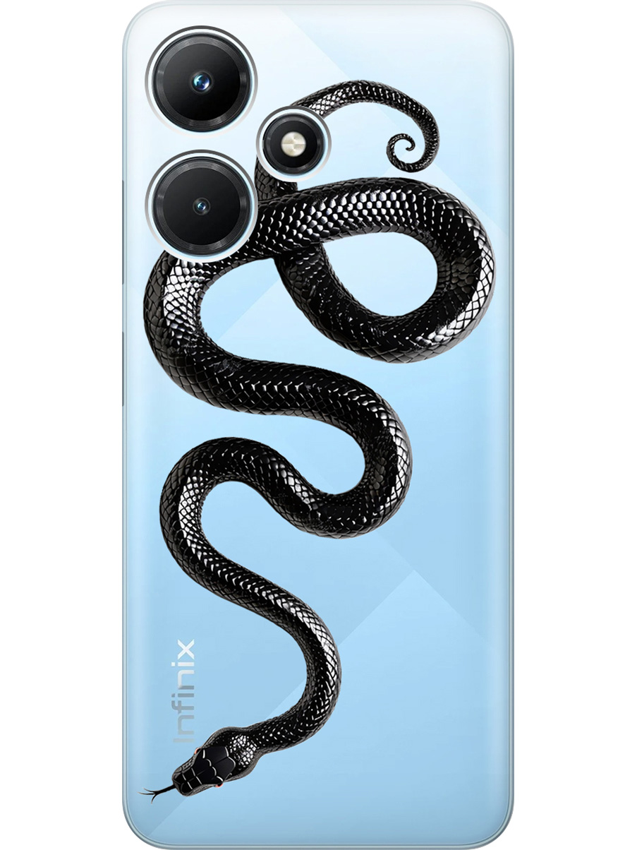 Силиконовый чехол на Infinix Hot 30i с принтом "Черная мамба", Прозрачный;черный, 769389313
Силиконовый чехол на Infinix Hot 30i с принтом "Черная мамба", Прозрачный;черный, 769389313