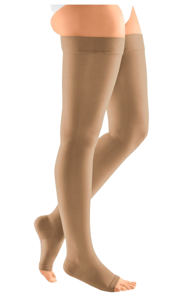 Компрессионные чулки mediven plus, на широкое бедро, 1 класс Medi 108WC,р. , карамель, Бежевый, 106WC 
Компрессионные чулки mediven plus, на широкое бедро, 1 класс Medi 108WC,р. , карамель, Бежевый, 106WC