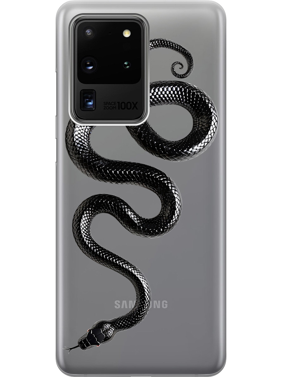 Силиконовый чехол на Samsung Galaxy S20 Ultra с принтом "Черная мамба", Прозрачный;черный, 722628613
Силиконовый чехол на Samsung Galaxy S20 Ultra с принтом "Черная мамба", Прозрачный;черный, 722628613