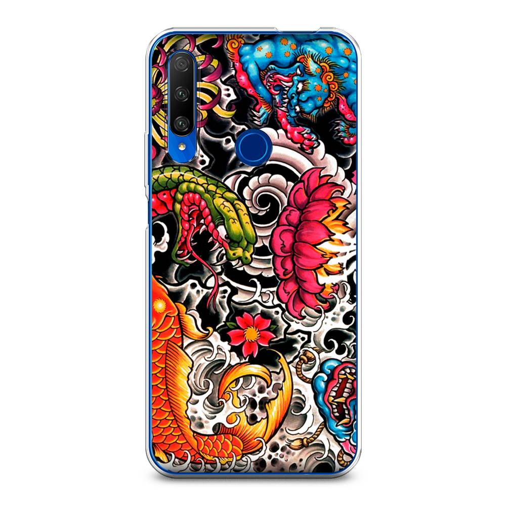 Чехол на Huawei Honor 9X Premium "Японское искусство", Красный;оранжевый;голубой, 610650-4
Чехол на Huawei Honor 9X Premium "Японское искусство", Красный;оранжевый;голубой, 610650-4