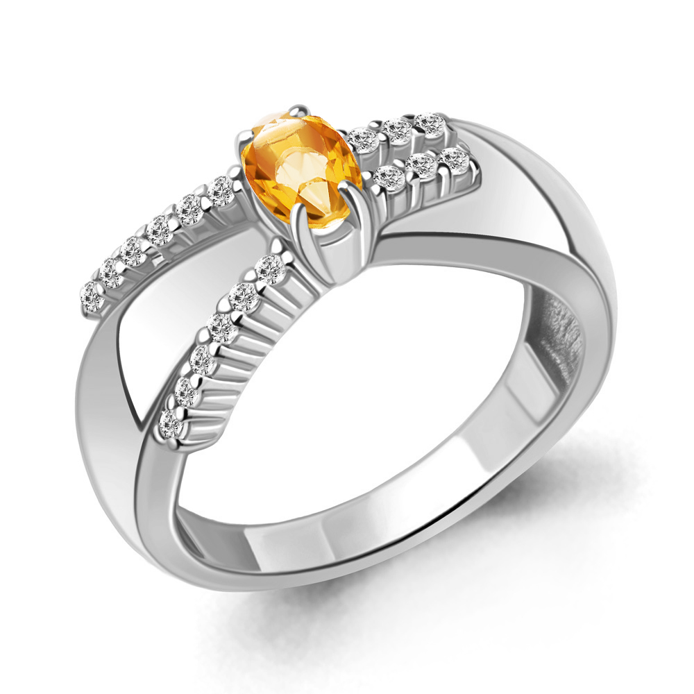 Кольцо из серебра с цитрином\фианитом Aquamarine Aquamarine 6967706А_925_р р, 6967706А_925_р
Кольцо из серебра с цитрином\фианитом Aquamarine Aquamarine 6967706А_925_р р, 6967706А_925_р