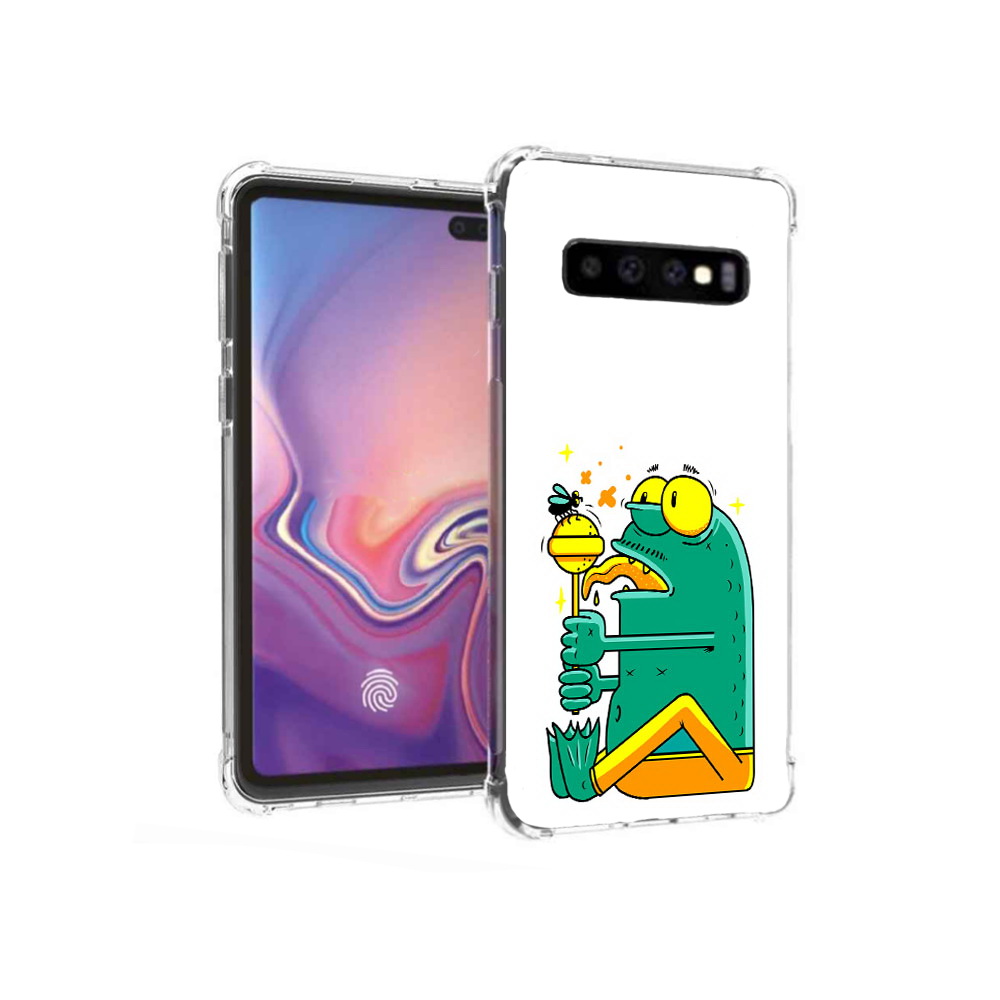 Чехол MyPads Tocco для Samsung Galaxy S10+ Зеленая лягушка с чупа чупсом (PT125670.500.85), Прозрачный, Tocco
Чехол MyPads Tocco для Samsung Galaxy S10+ Зеленая лягушка с чупа чупсом (PT125670.500.85), Прозрачный, Tocco