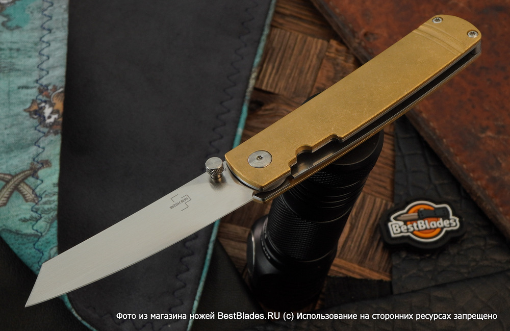 фото Складной нож boker tenshi brass