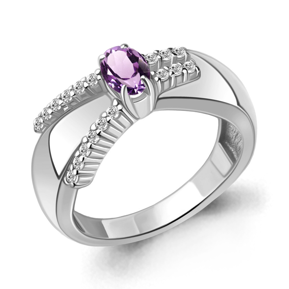 Кольцо из серебра с аметистом\фианитом Aquamarine Aquamarine 6967704А_925_р р, 6967704А_925_р
Кольцо из серебра с аметистом\фианитом Aquamarine Aquamarine 6967704А_925_р р, 6967704А_925_р