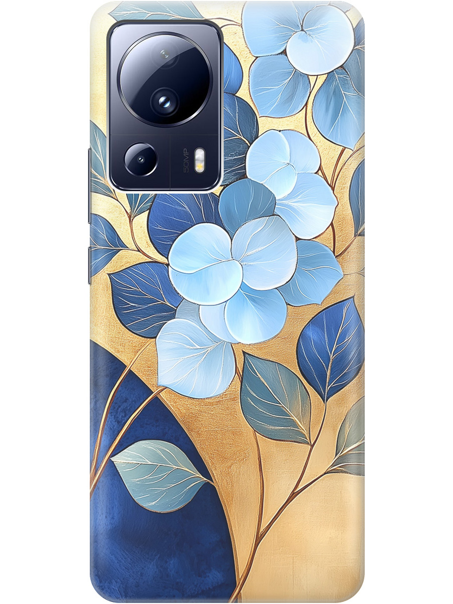Силиконовый чехол на Xiaomi 13 Lite с принтом "Синие листья на золотом", Прозрачный;золотистый;синий, 768741223
Силиконовый чехол на Xiaomi 13 Lite с принтом "Синие листья на золотом", Прозрачный;золотистый;синий, 768741223