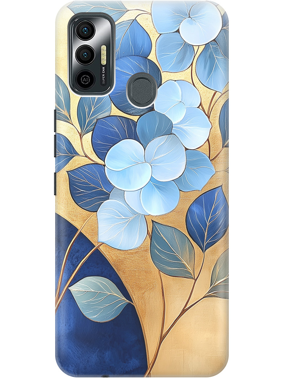 Силиконовый чехол на Tecno Spark 7 с принтом "Синие листья на золотом", Прозрачный;золотистый;синий, 741736123
Силиконовый чехол на Tecno Spark 7 с принтом "Синие листья на золотом", Прозрачный;золотистый;синий, 741736123