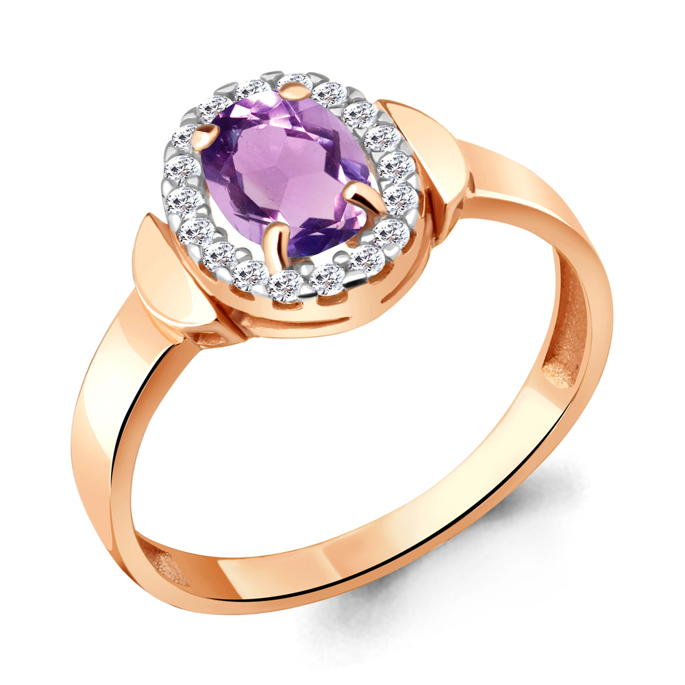 Кольцо из серебра с аметистом\фианитом Aquamarine Aquamarine 6950704А_925_з р. 18, 6950704А_925_з
Кольцо из серебра с аметистом\фианитом Aquamarine Aquamarine 6950704А_925_з р. 18, 6950704А_925_з