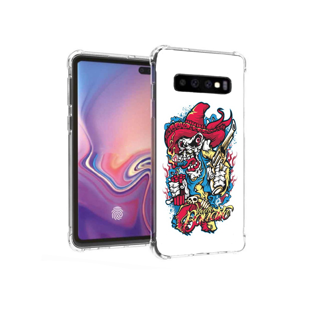 Чехол MyPads Tocco для Samsung Galaxy S10+ нарисованный скелет с писталетом, Прозрачный, Tocco
Чехол MyPads Tocco для Samsung Galaxy S10+ нарисованный скелет с писталетом, Прозрачный, Tocco