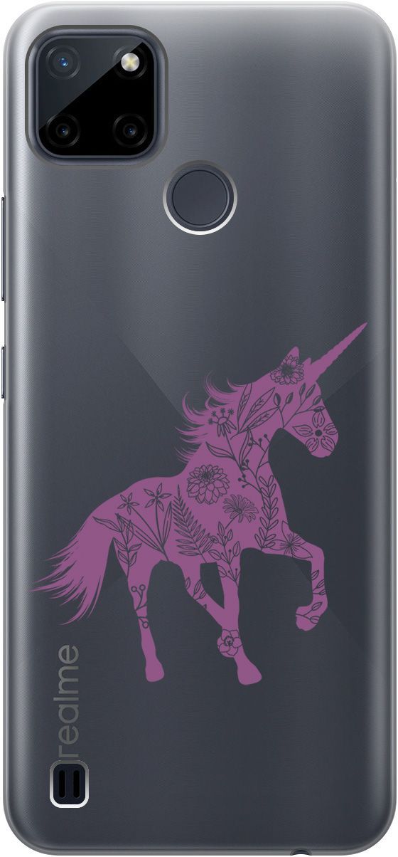 Силиконовый чехол на Realme C21Y "Floral Unicorn" прозрачный, Прозрачный;фиолетовый, 5647
Силиконовый чехол на Realme C21Y "Floral Unicorn" прозрачный, Прозрачный;фиолетовый, 5647