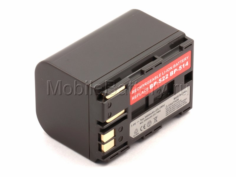 Усиленный аккумулятор для камеры Canon BP-512, BP-514, BP-522, BP-508, BP-511, BP-511A, BP-512, BP-512A, BP-514, BP-522, BP-535, PL522W.857 
Усиленный аккумулятор для камеры Canon BP-512, BP-514, BP-522, BP-508, BP-511, BP-511A, BP-512, BP-512A, BP-514, BP-522, BP-535, PL522W.857