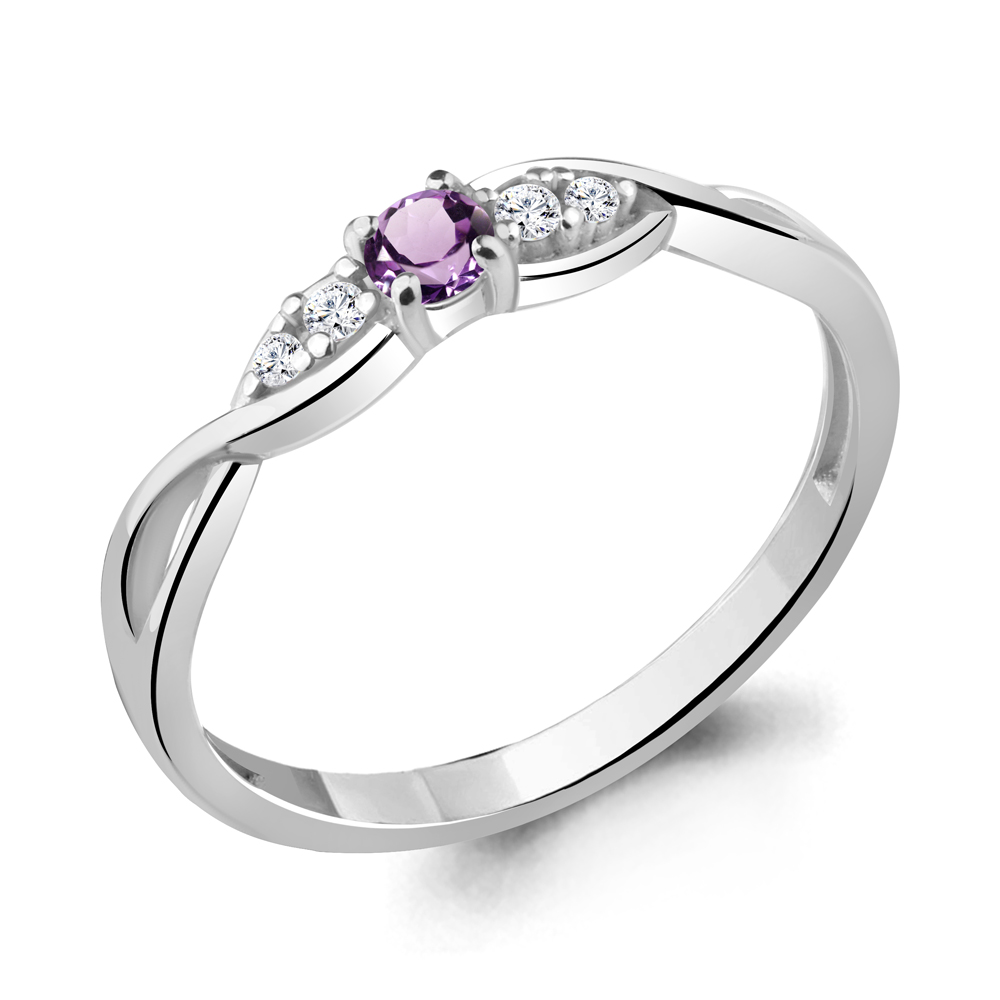 Кольцо из серебра с аметистом\фианитом Aquamarine Aquamarine 6948704А_925_р р, 6948704А_925_р
Кольцо из серебра с аметистом\фианитом Aquamarine Aquamarine 6948704А_925_р р, 6948704А_925_р