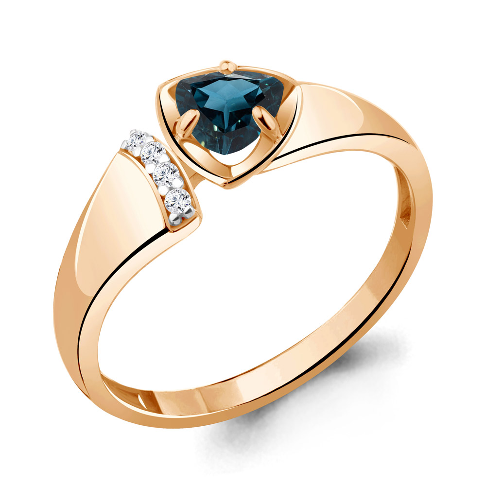 Кольцо из серебра с топазом\фианитом Aquamarine Aquamarine 6946608А_925_з р, 6946608А_925_з
Кольцо из серебра с топазом\фианитом Aquamarine Aquamarine 6946608А_925_з р, 6946608А_925_з
