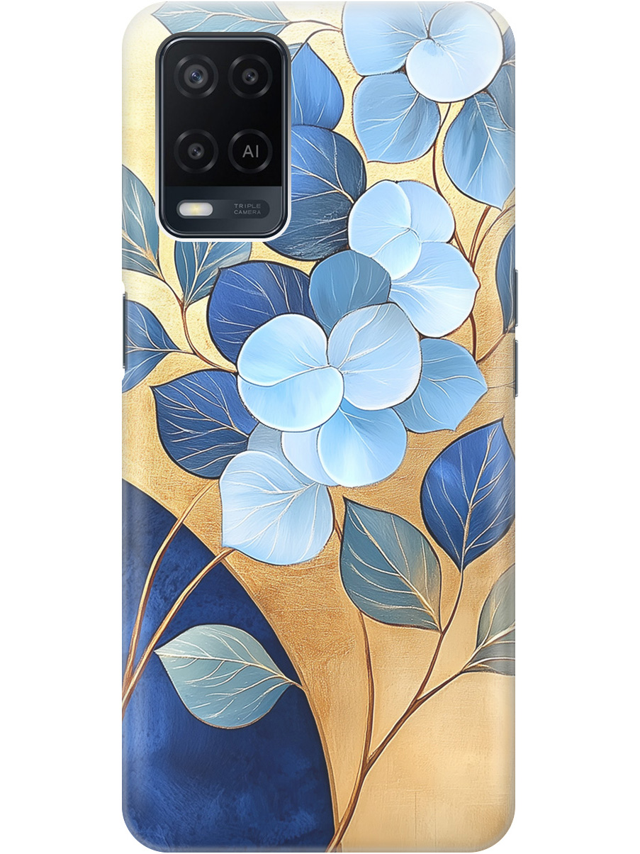 Силиконовый чехол на Oppo A54 с принтом "Синие листья на золотом", Прозрачный;золотистый;синий, 726147123
Силиконовый чехол на Oppo A54 с принтом "Синие листья на золотом", Прозрачный;золотистый;синий, 726147123