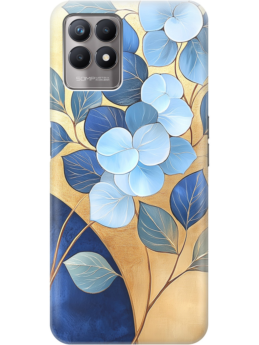 Силиконовый чехол на Realme 8i с принтом "Синие листья на золотом", Прозрачный;золотистый;синий, 735001023
Силиконовый чехол на Realme 8i с принтом "Синие листья на золотом", Прозрачный;золотистый;синий, 735001023