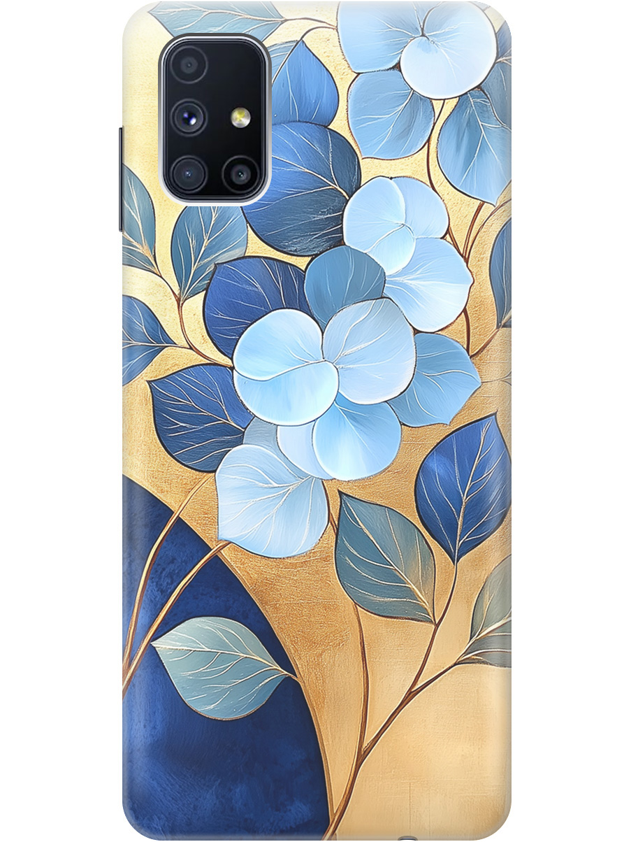 Силиконовый чехол на Samsung Galaxy M51 с принтом "Синие листья на золотом", Прозрачный;золотистый;синий, 723412523
Силиконовый чехол на Samsung Galaxy M51 с принтом "Синие листья на золотом", Прозрачный;золотистый;синий, 723412523