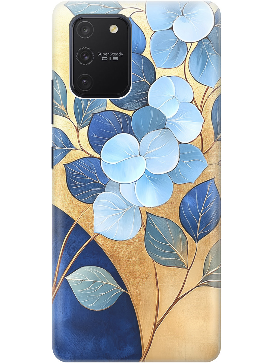 Силиконовый чехол на Samsung Galaxy S10 Lite с принтом "Синие листья на золотом", Прозрачный;золотистый;синий, 722694723
Силиконовый чехол на Samsung Galaxy S10 Lite с принтом "Синие листья на золотом", Прозрачный;золотистый;синий, 722694723