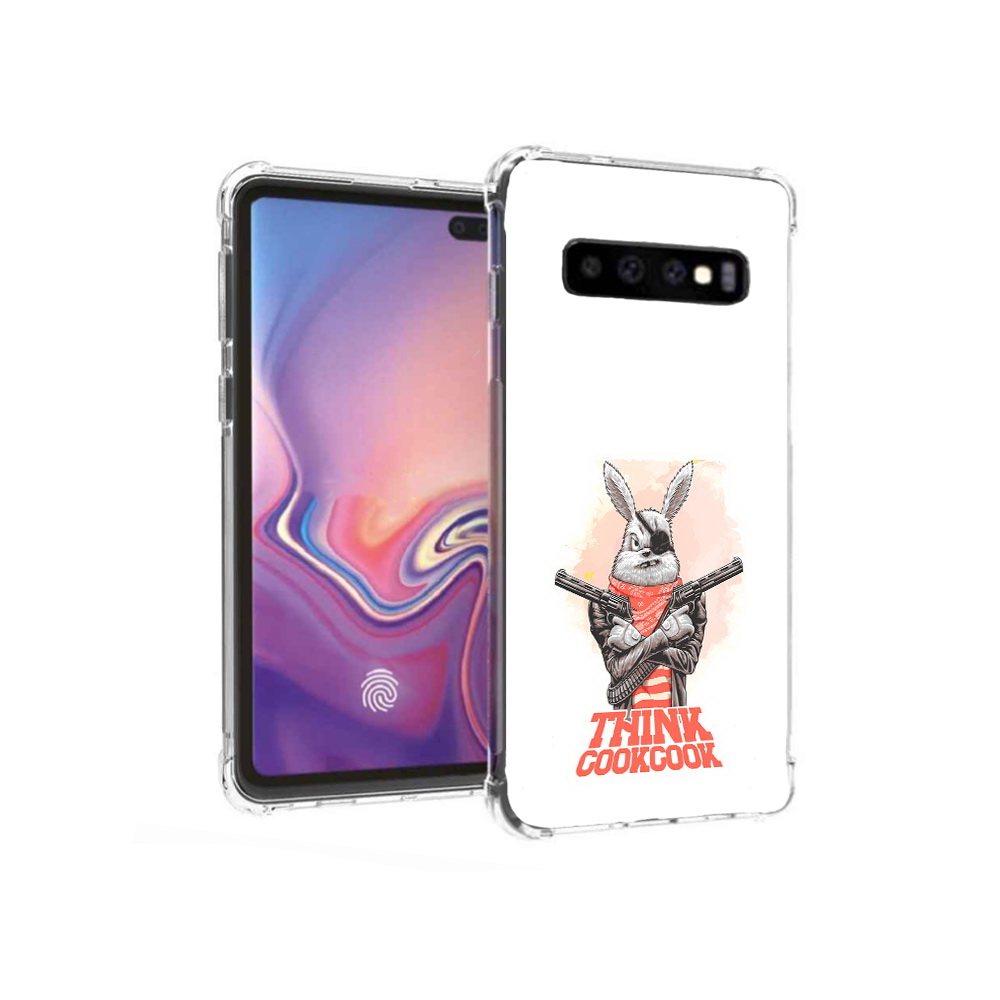 Чехол MyPads Tocco для Samsung Galaxy S10+ кролик пират (PT125670.500.419), Прозрачный, Tocco 
Чехол MyPads Tocco для Samsung Galaxy S10+ кролик пират (PT125670.500.419), Прозрачный, Tocco