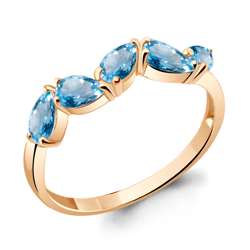 Кольцо из красного золота с топазом Aquamarine Aquamarine 6945605_585_кз р, 6945605_585_кз
Кольцо из красного золота с топазом Aquamarine Aquamarine 6945605_585_кз р, 6945605_585_кз