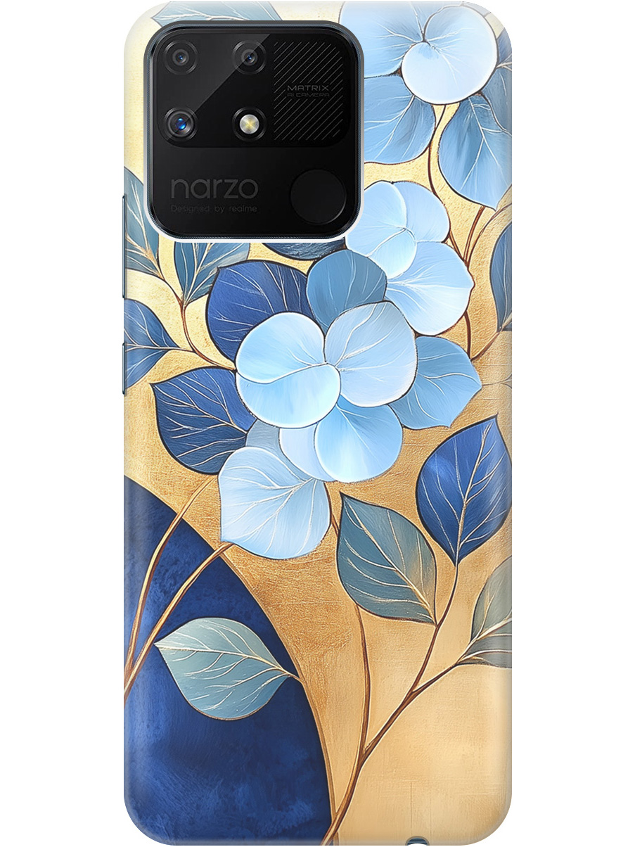 Силиконовый чехол на Realme narzo 50A с принтом "Синие листья на золотом", Прозрачный;золотистый;синий, 740189923
Силиконовый чехол на Realme narzo 50A с принтом "Синие листья на золотом", Прозрачный;золотистый;синий, 740189923