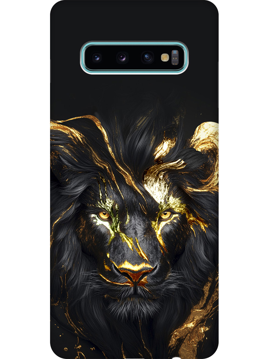 Силиконовый чехол на Samsung Galaxy S10+ с принтом "Золотой лев" матовый черный, Черный;золотистый, 720461113
Силиконовый чехол на Samsung Galaxy S10+ с принтом "Золотой лев" матовый черный, Черный;золотистый, 720461113
