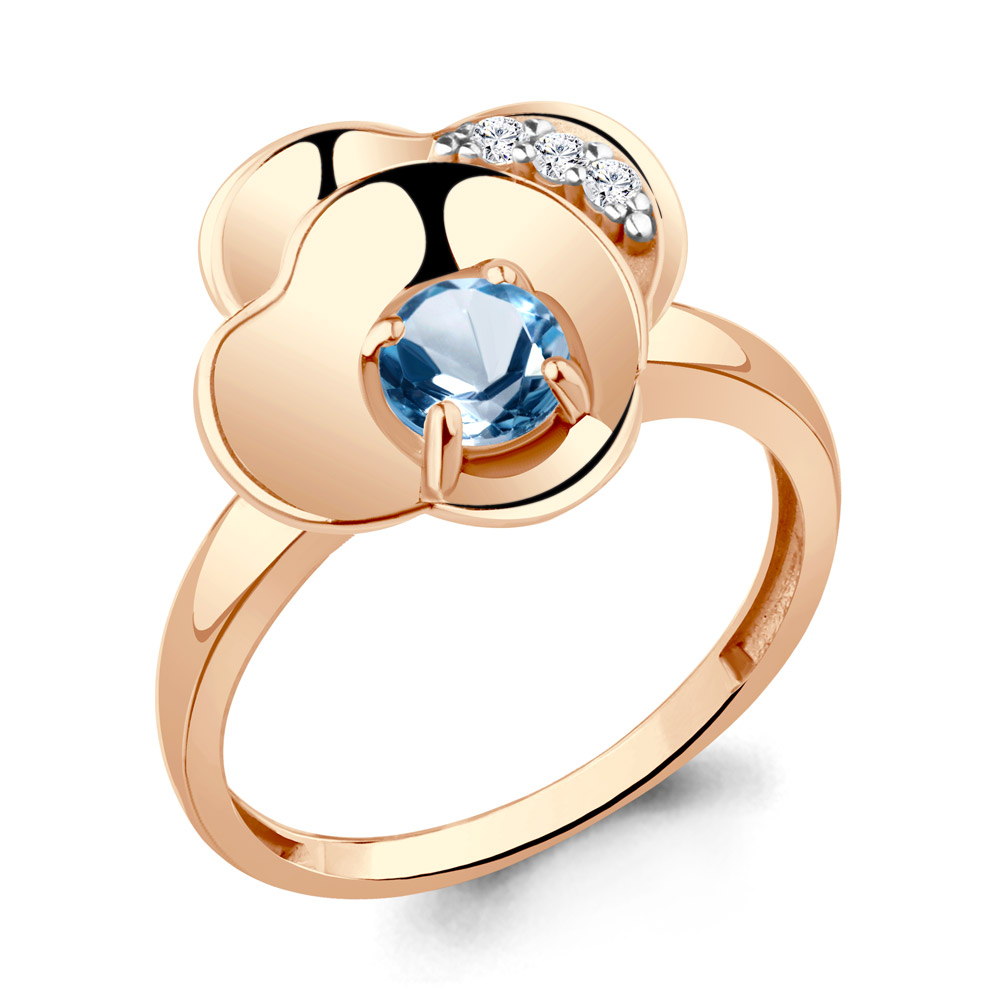 Кольцо из серебра с топазом\фианитом Aquamarine Aquamarine 6944905А_925_з р, 6944905А_925_з
Кольцо из серебра с топазом\фианитом Aquamarine Aquamarine 6944905А_925_з р, 6944905А_925_з