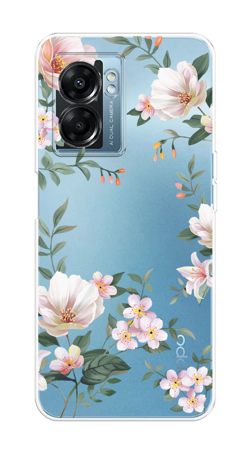 Чехол на Oppo A57 5G/A56s/OnePlus Nord N300 5G "Beautiful white flowers", Бежевый;зеленый, 2510250-1
Чехол на Oppo A57 5G/A56s/OnePlus Nord N300 5G "Beautiful white flowers", Бежевый;зеленый, 2510250-1