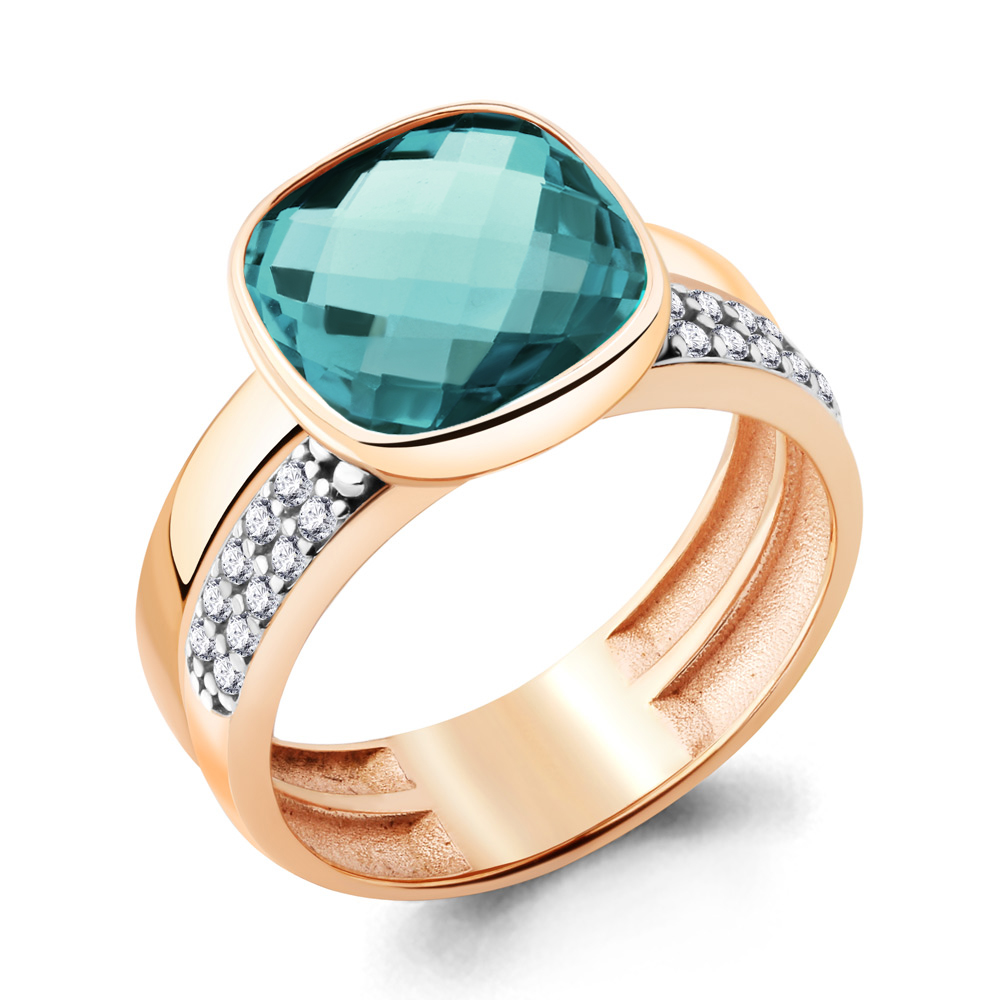 Кольцо из серебра с фианитом Aquamarine Aquamarine 6944388А_925_з р. 17,5, 6944388А_925_з
Кольцо из серебра с фианитом Aquamarine Aquamarine 6944388А_925_з р. 17,5, 6944388А_925_з