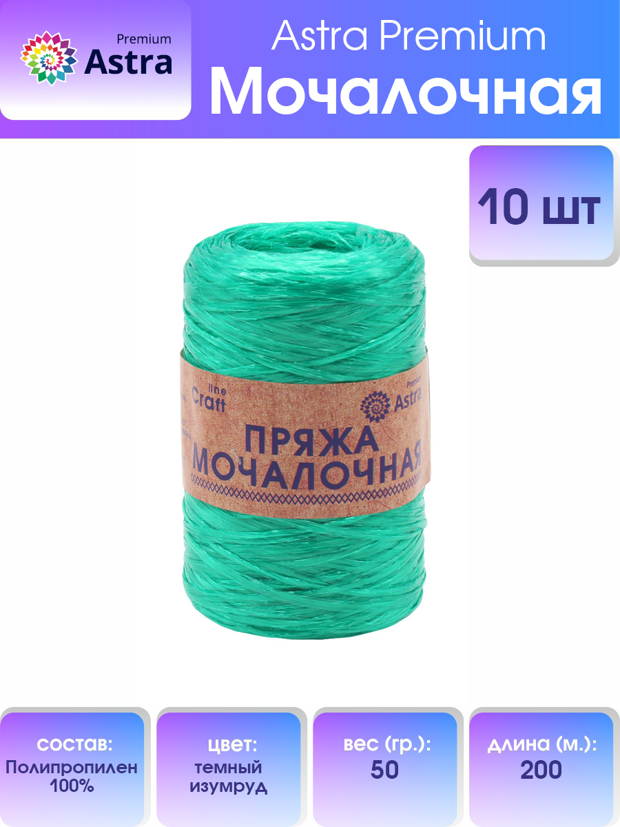 Пряжа для вязания Astra Premium Мочалочная 50г 200м (темный изумруд), 10 мотков, Зеленый, 560687
Пряжа для вязания Astra Premium Мочалочная 50г 200м (темный изумруд), 10 мотков, Зеленый, 560687