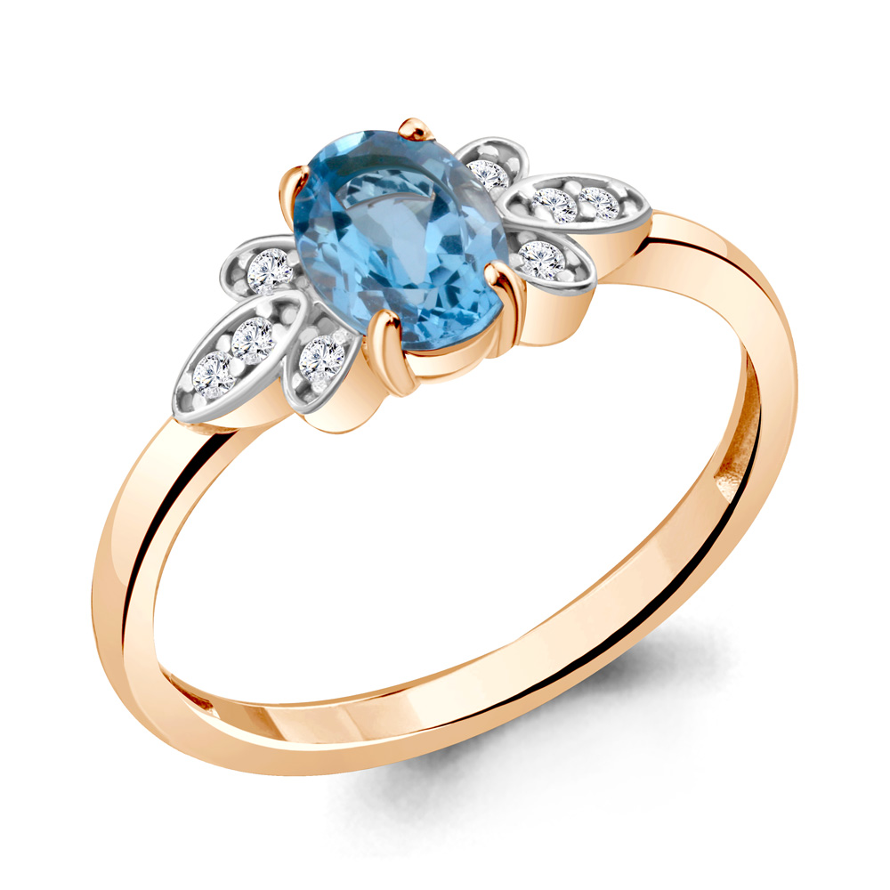 Кольцо из серебра с топазом\фианитом Aquamarine Aquamarine 6942405А_925_з р, 6942405А_925_з
Кольцо из серебра с топазом\фианитом Aquamarine Aquamarine 6942405А_925_з р, 6942405А_925_з