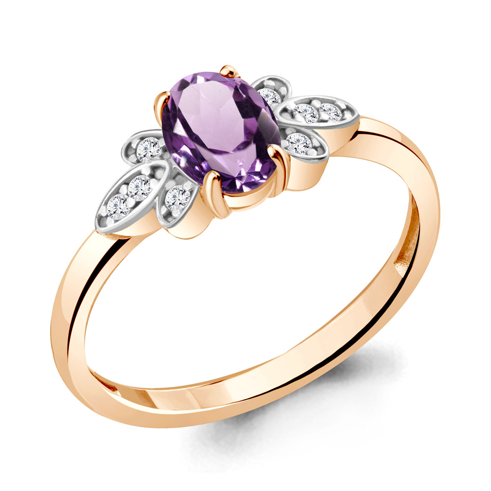 Кольцо из серебра с аметистом\фианитом Aquamarine Aquamarine 6942404А_925_з р. 18, 6942404А_925_з
Кольцо из серебра с аметистом\фианитом Aquamarine Aquamarine 6942404А_925_з р. 18, 6942404А_925_з