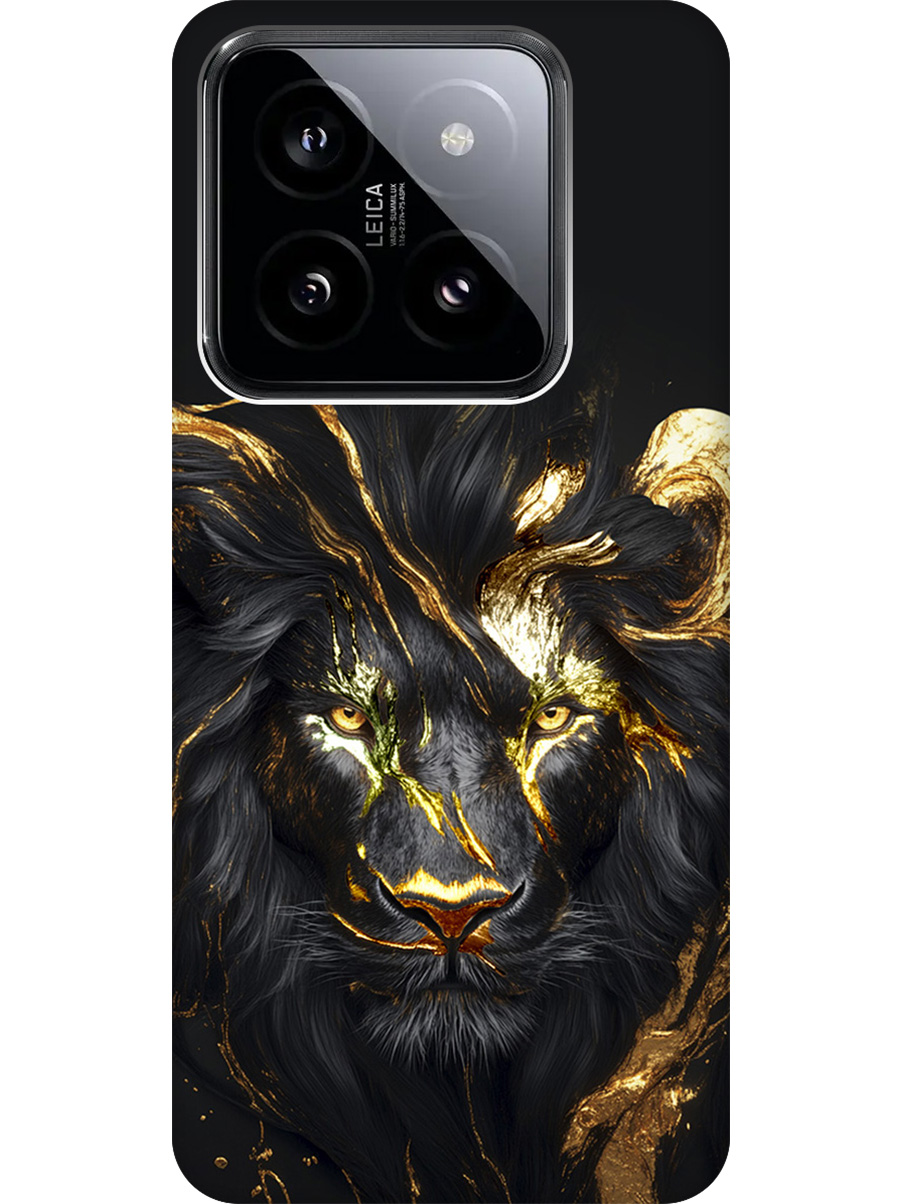 Силиконовый чехол на Xiaomi 14 Pro с принтом "Золотой лев" матовый черный, Черный;золотистый, 777771013
Силиконовый чехол на Xiaomi 14 Pro с принтом "Золотой лев" матовый черный, Черный;золотистый, 777771013