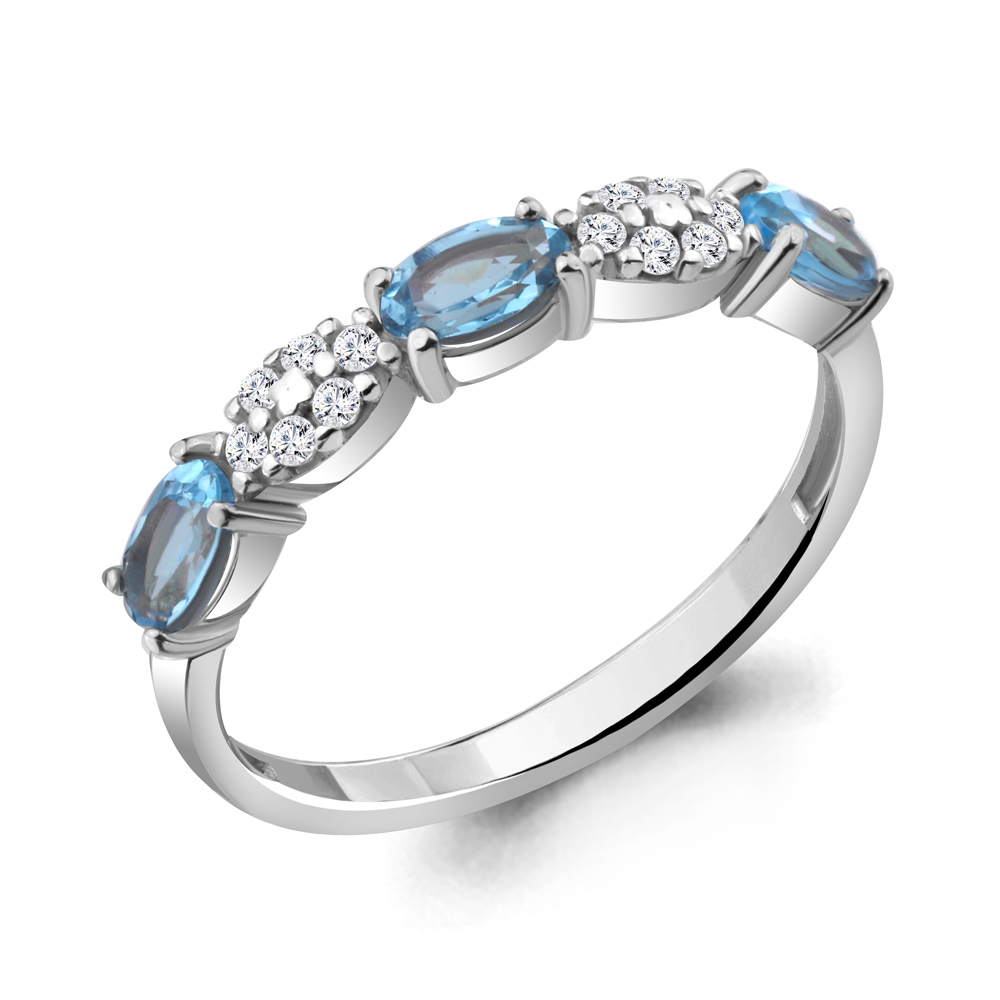 Кольцо из серебра с топазом\фианитом Aquamarine Aquamarine 6940305А_925_р р. 17, 6940305А_925_р
Кольцо из серебра с топазом\фианитом Aquamarine Aquamarine 6940305А_925_р р. 17, 6940305А_925_р