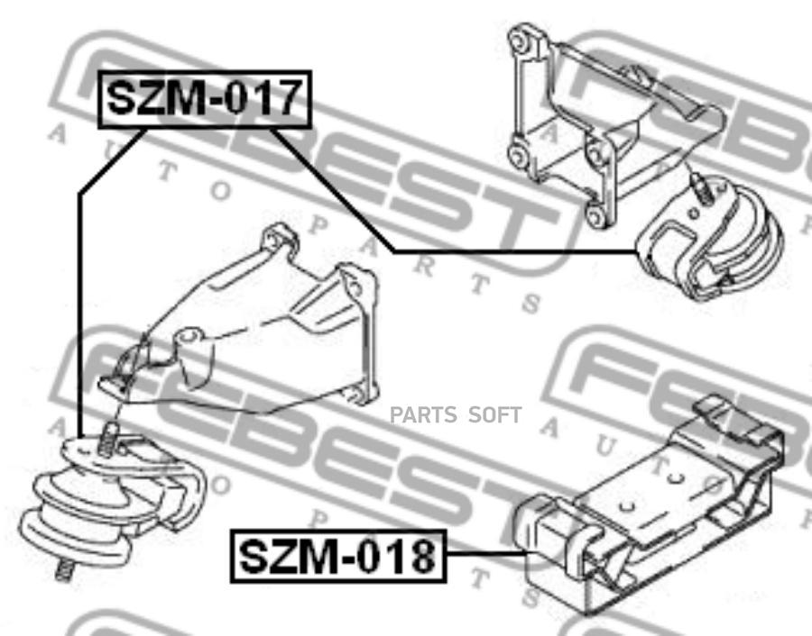 FEBEST Опора двигат.лев.SUZUKI GRAND VITARAESCUDO JB416JB420JB627 2006-2014 FEBEST SZM-018
FEBEST Опора двигат.лев.SUZUKI GRAND VITARAESCUDO JB416JB420JB627 2006-2014 FEBEST SZM-018