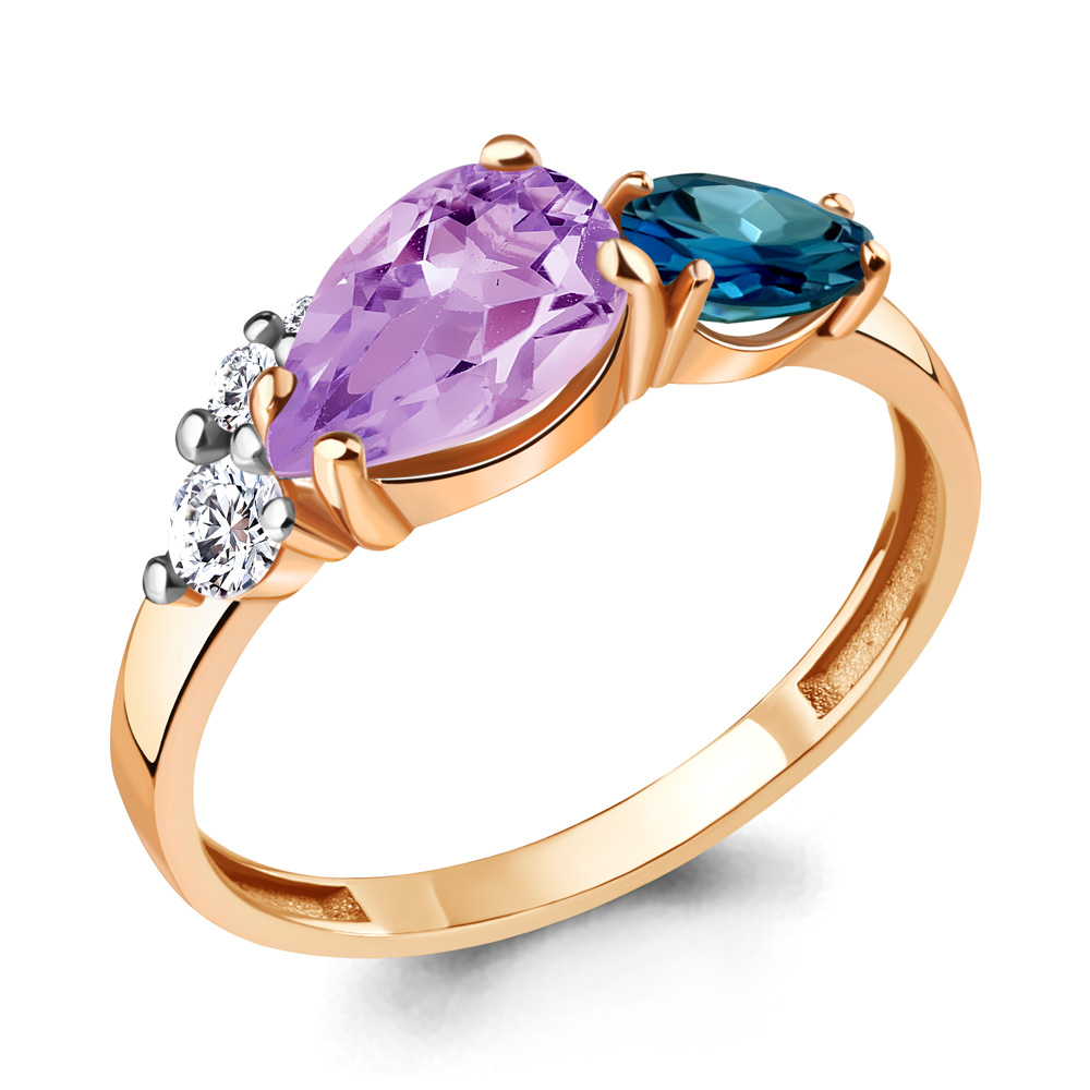 Кольцо из серебра с топазом\аметистом\фианитом Aquamarine Aquamarine 6934532А_925_з р. 18, 6934532А_925_з
Кольцо из серебра с топазом\аметистом\фианитом Aquamarine Aquamarine 6934532А_925_з р. 18, 6934532А_925_з