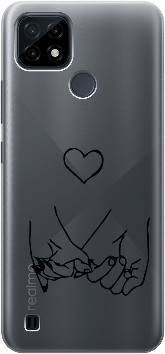 Силиконовый чехол на realme C21 "Lovers Hands" прозрачный, Прозрачный;черный, 5334
Силиконовый чехол на realme C21 "Lovers Hands" прозрачный, Прозрачный;черный, 5334