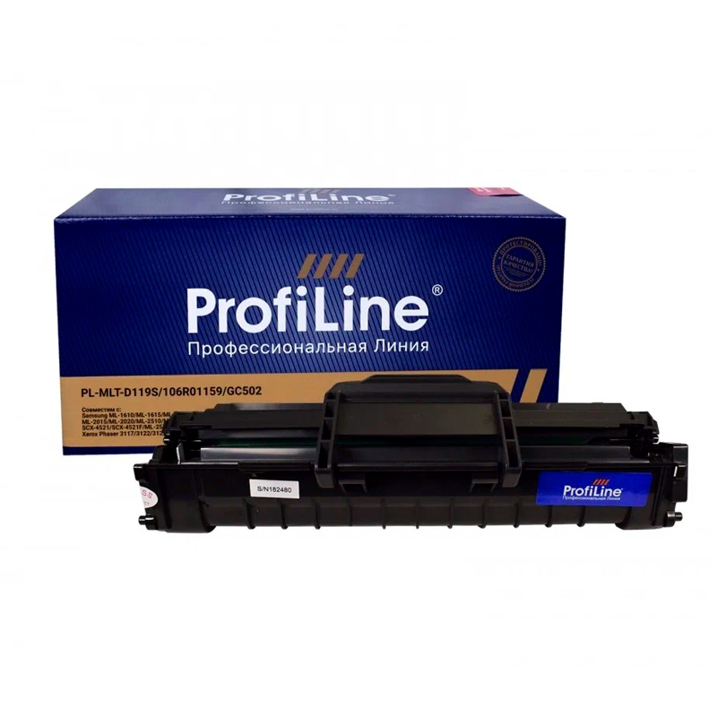 Картридж для лазерного принтера Profiline PL-MLT-D119S (PL-MLT-D119S) черный, совместимый, PL-MLT-D119S
Картридж для лазерного принтера Profiline PL-MLT-D119S (PL-MLT-D119S) черный, совместимый, PL-MLT-D119S