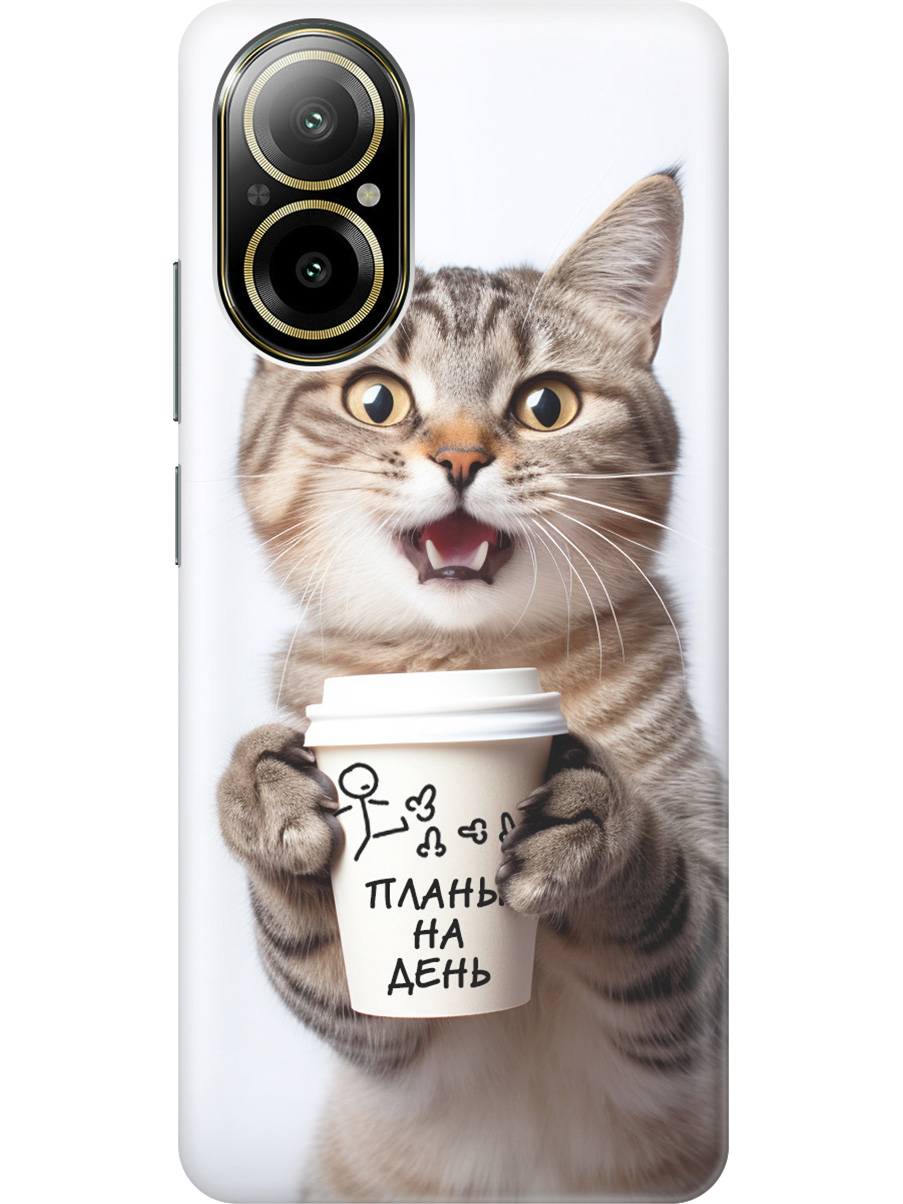 Силиконовый чехол на Realme C67 с рисунком "Котик и его планы на день", Белый;коричневый, 20012142
Силиконовый чехол на Realme C67 с рисунком "Котик и его планы на день", Белый;коричневый, 20012142