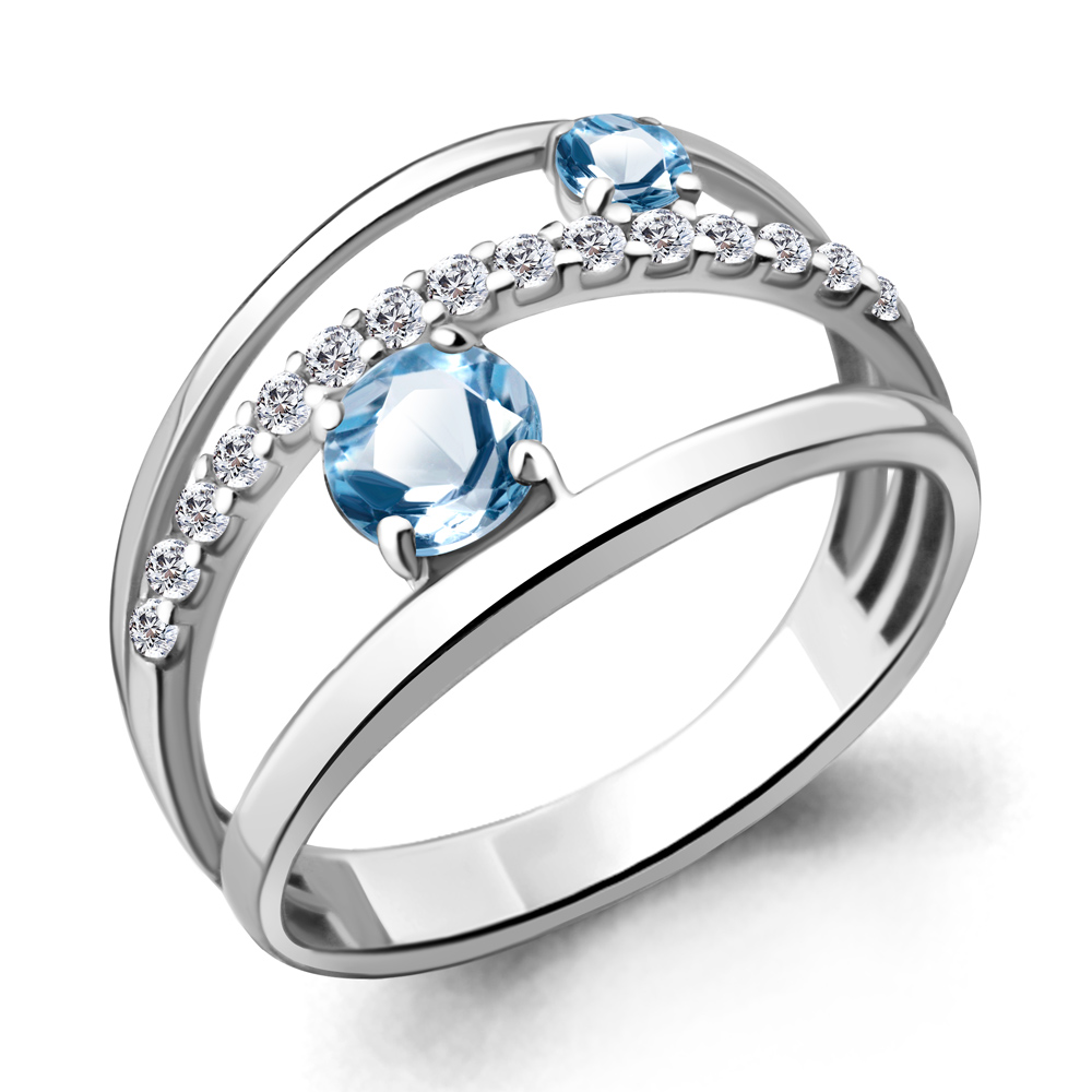 Кольцо из серебра с топазом\фианитом Aquamarine Aquamarine 6928805А_925_р р. 18, 6928805А_925_р
Кольцо из серебра с топазом\фианитом Aquamarine Aquamarine 6928805А_925_р р. 18, 6928805А_925_р