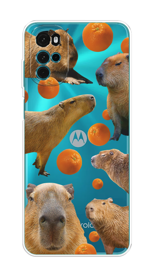 Чехол на Motorola Moto G22 "Капибара и апельсины", Бежевый;оранжевый, 243150-1 
Чехол на Motorola Moto G22 "Капибара и апельсины", Бежевый;оранжевый, 243150-1