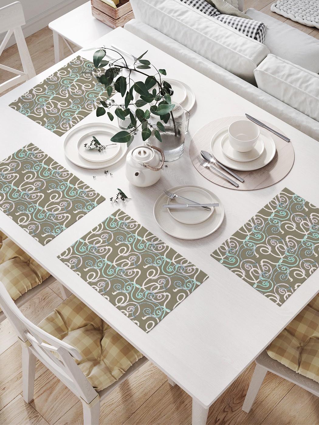 Комплект салфеток JoyArty "Веревочные вензеля" для сервировки стола (32х46 см, 4 шт.), Веревочные вензеля
Комплект салфеток JoyArty "Веревочные вензеля" для сервировки стола (32х46 см, 4 шт.), Веревочные вензеля