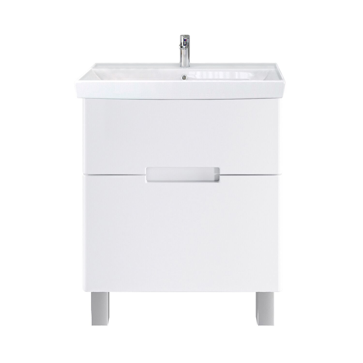 фото Тумба sanstar подвесная ориана 50 с раковиной енисей 50 для ванной комнаты