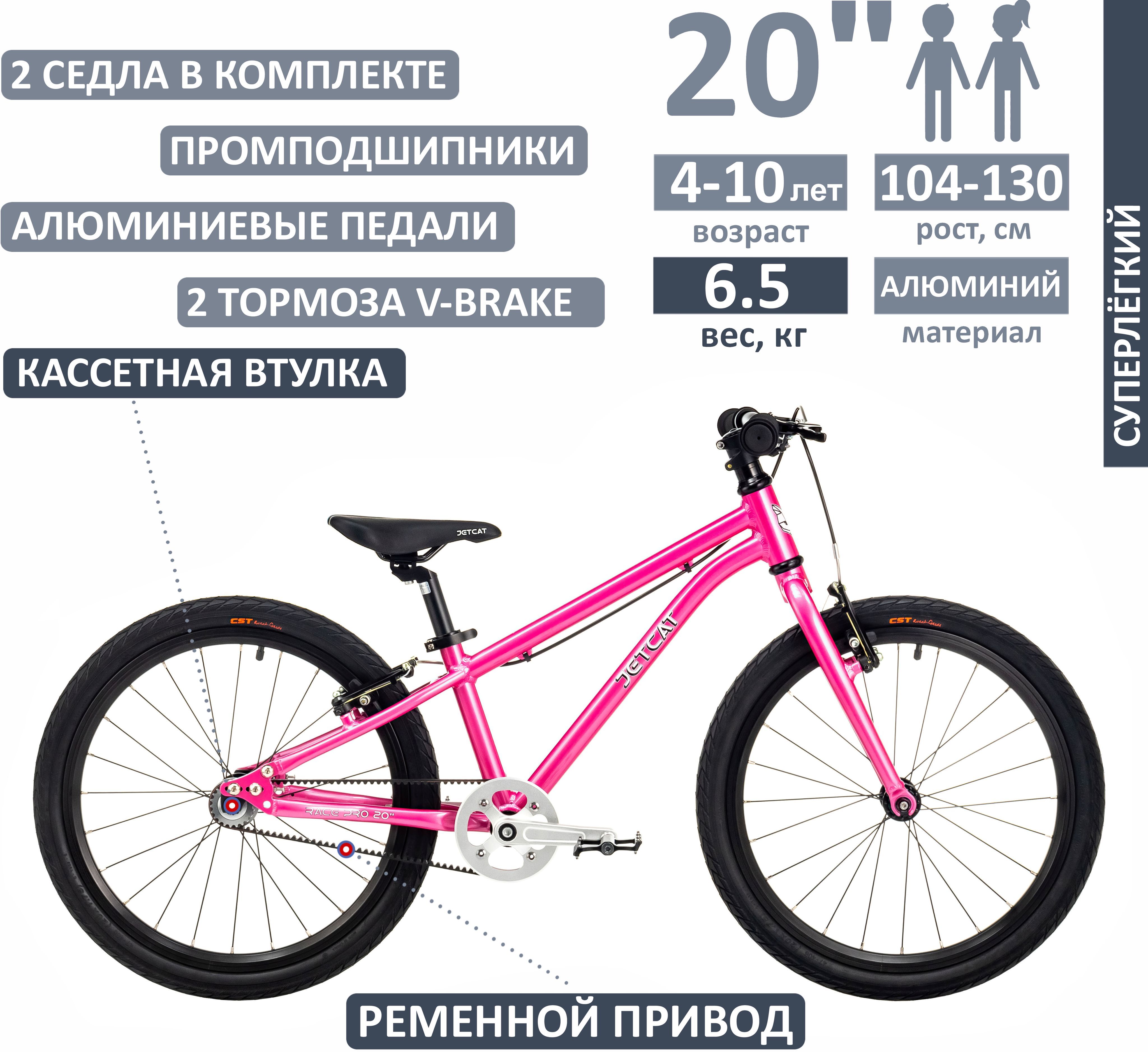 Велосипед JETCAT Race Pro 20 V-Brake Base Pink Pearl (Розовый), Race Pro 20 V-Brake Base
Велосипед JETCAT Race Pro 20 V-Brake Base Pink Pearl (Розовый), Race Pro 20 V-Brake Base