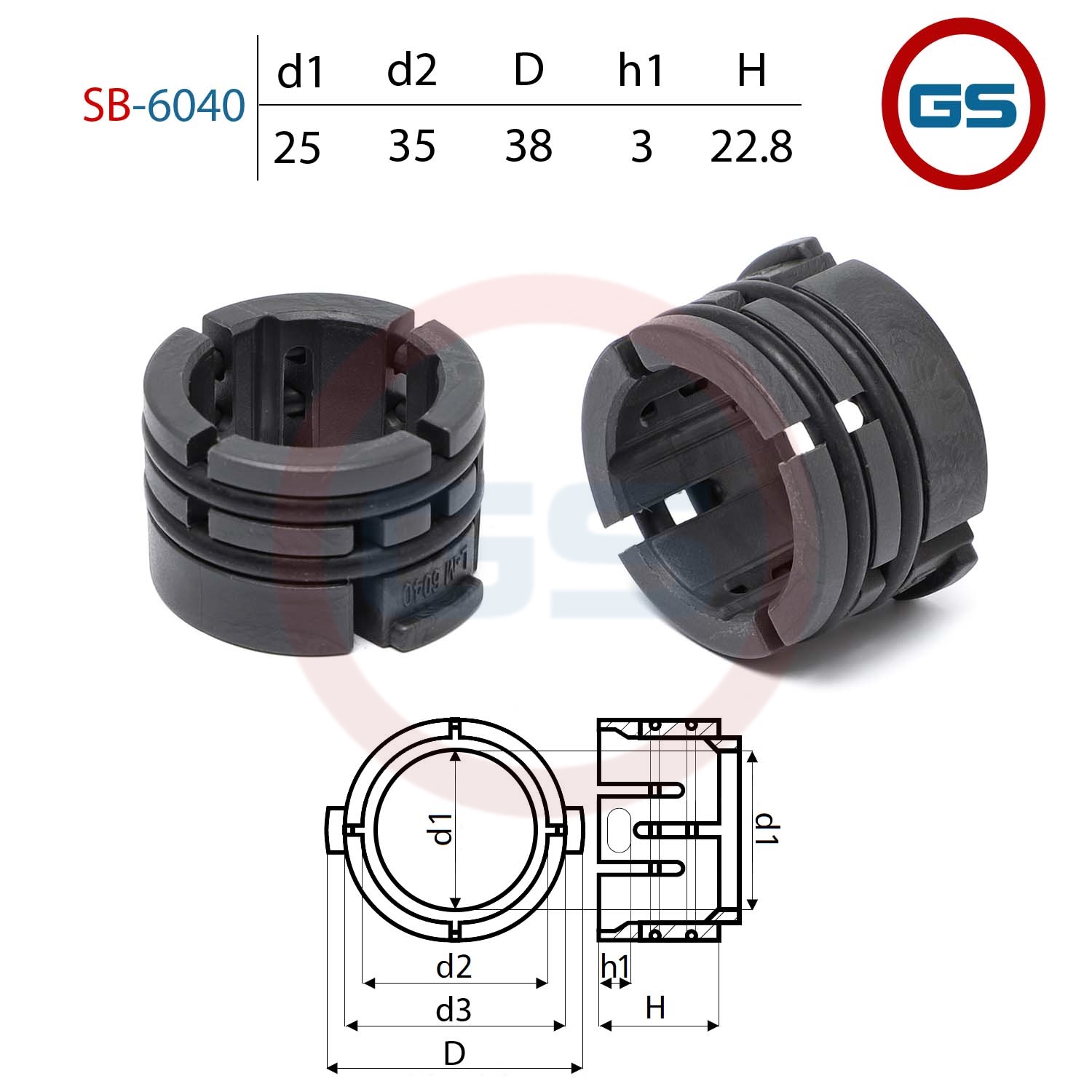 Втулка Fiat Panda 2003-, Fiat Stilo 2001-, Fiat Idea 2003- GS (SB-6040), SB-6040, SB6040
Втулка Fiat Panda 2003-, Fiat Stilo 2001-, Fiat Idea 2003- GS (SB-6040), SB-6040, SB6040